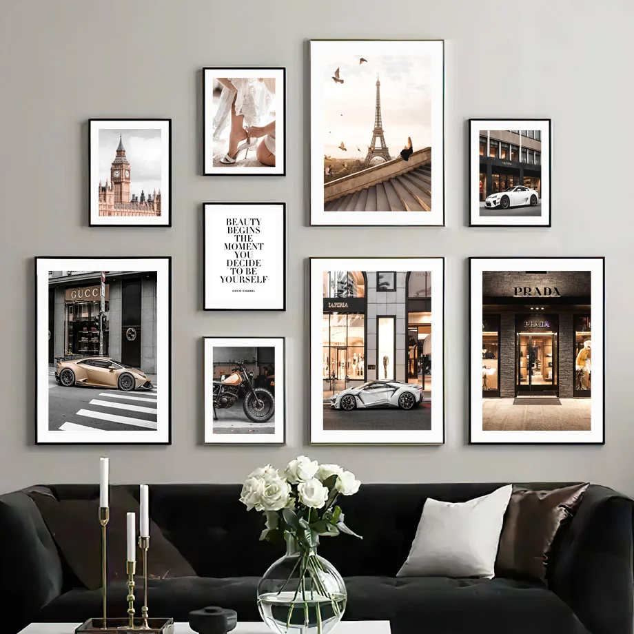 Luxury Shop Sign Sports Car Paris Tower Heels Vogue Nordic Wall Art Canvas Painting Poster Prints Pictures For Living Room Decor
Luxury Shop Sign Sports Car Paris Tower Heels Vogue Nordic Wall Art Canvas Painting Poster Prints Pictures For Living Room Decor