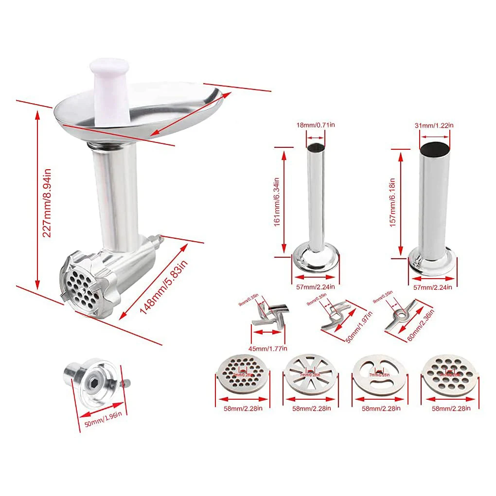 Metal Food Grinder Stainless Attachment Sturdy Wear-resistant Grinding Device Manual DIY Kitchen Tools Bar Dinning Use
Metal Food Grinder Stainless Attachment Sturdy Wear-resistant Grinding Device Manual DIY Kitchen Tools Bar Dinning Use