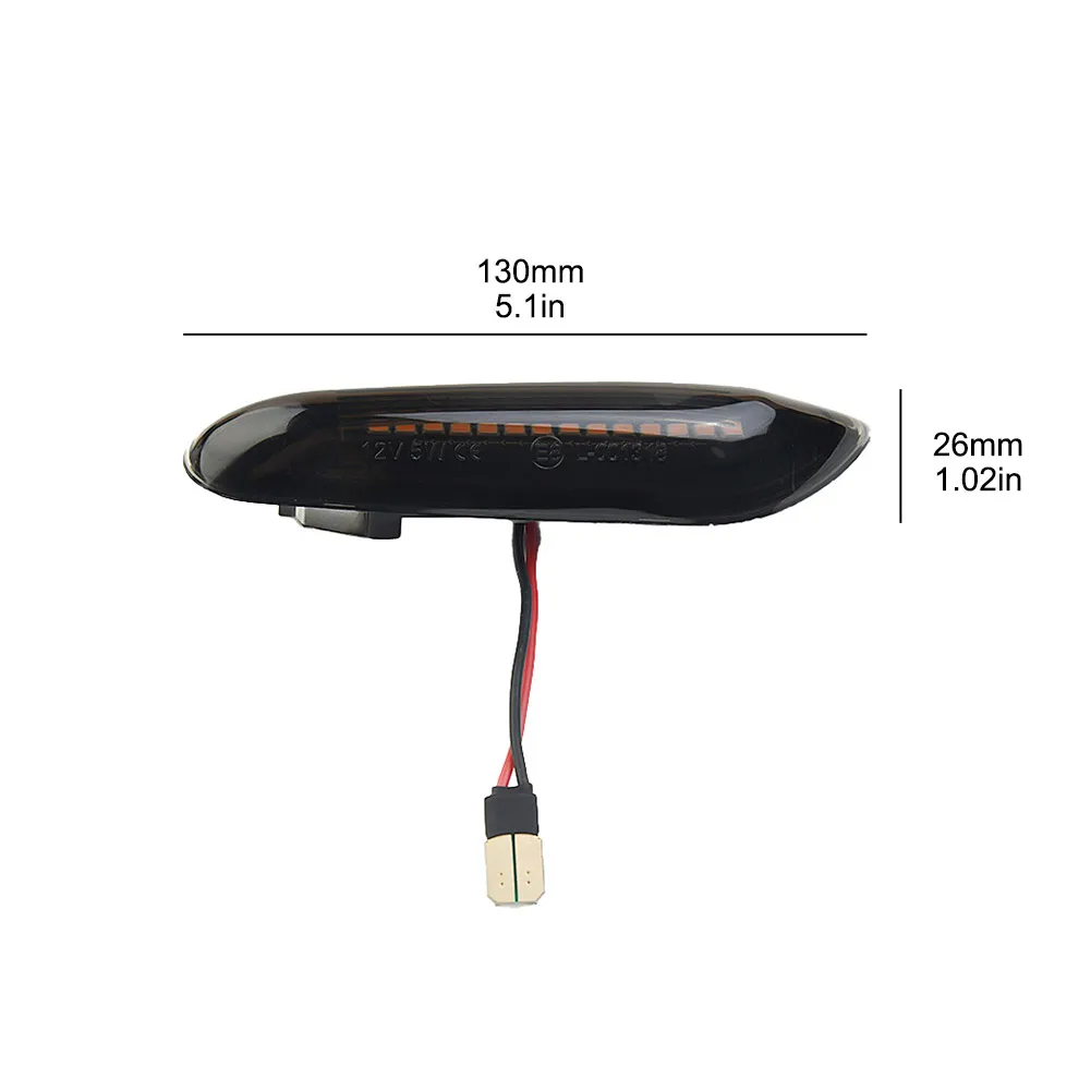 Smoke Lens Dynamic LED Turn Signal Side Marker Light For BMW X3 X1 E60 E46 E90 Stable Characteristics Waterproof IP67
Smoke Lens Dynamic LED Turn Signal Side Marker Light For BMW X3 X1 E60 E46 E90 Stable Characteristics Waterproof IP67