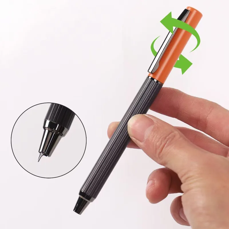 

New luxury Fountain Pen Metal Ink Pen Retractable 0.38mm Nib Converter Filler Business Stationery Office school supplies