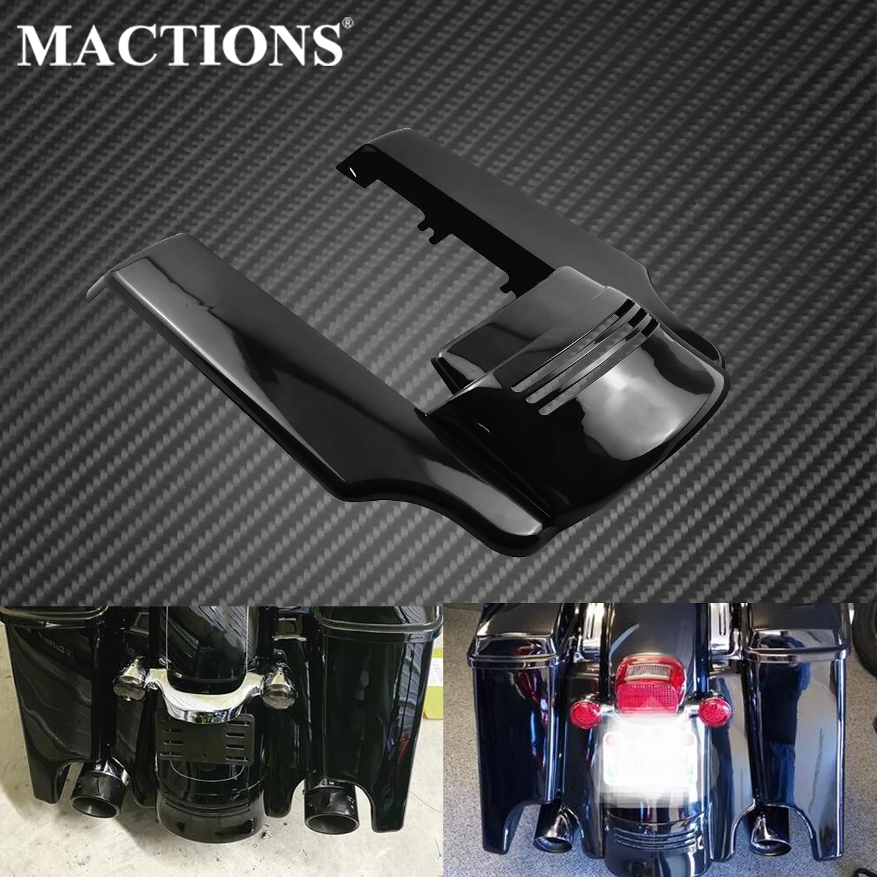 Motorcycle Gloss Black Stretched Rear Fender Extension ABS For Harley Touring Road King Electra Street Road Glide FLHX 2014-2021
Motorcycle Gloss Black Stretched Rear Fender Extension ABS For Harley Touring Road King Electra Street Road Glide FLHX 2014-2021