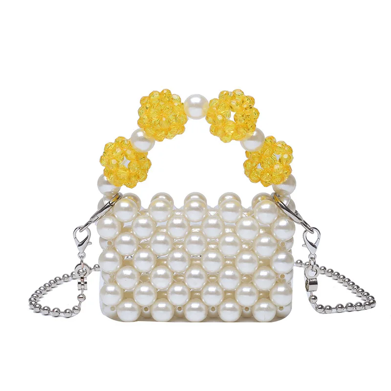 Sweet Cute Pearl Woven Purses and Handbags Women 2022 New Summer Portable Mini Handbag Female Beads Chain Crossbody Bag
Sweet Cute Pearl Woven Purses and Handbags Women 2022 New Summer Portable Mini Handbag Female Beads Chain Crossbody Bag