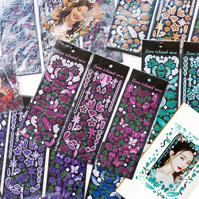 Crystal Rose Series Reflective PVC Stickers Aesthetic Decor Korea Photo Album Collage Scrapbooking Sketchbook Phone Art Supplies
Crystal Rose Series Reflective PVC Stickers Aesthetic Decor Korea Photo Album Collage Scrapbooking Sketchbook Phone Art Supplies