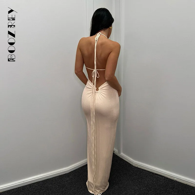 BoozRey Elegant Fashion Halter Sexy Backless Draped Maxi Dress Women 2022 Summer Women Party Long Straps Shift Dresses Clothes
BoozRey Elegant Fashion Halter Sexy Backless Draped Maxi Dress Women 2022 Summer Women Party Long Straps Shift Dresses Clothes