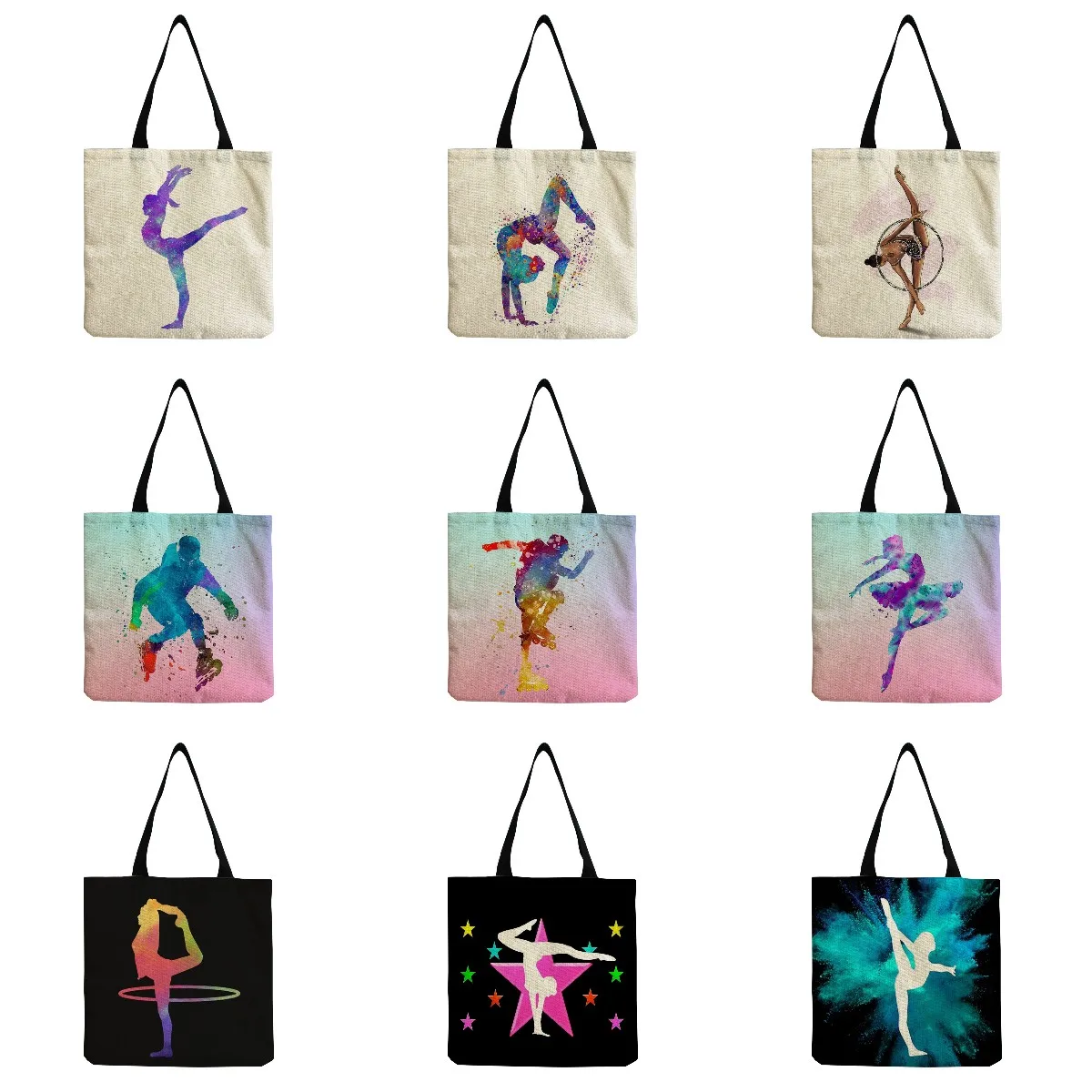 Outdoor All-Match High Capacity Travel Tote Eco Reusable Shopping Bag Women's Shoulder Bag Rhythmic Gymnastics Female Handbags
Outdoor All-Match High Capacity Travel Tote Eco Reusable Shopping Bag Women's Shoulder Bag Rhythmic Gymnastics Female Handbags