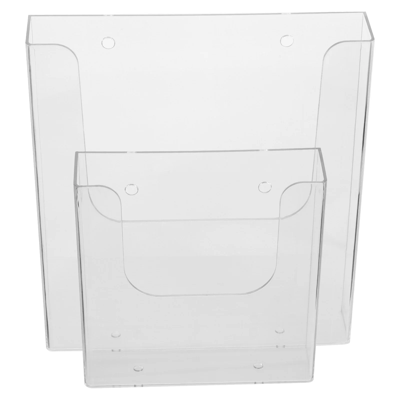 2Pcs Hanging Magazine Organizer Wall Mounted File Holder Transparent Magazine Stand
2Pcs Hanging Magazine Organizer Wall Mounted File Holder Transparent Magazine Stand