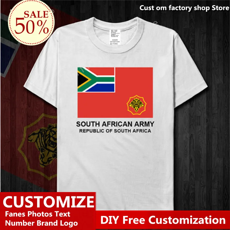 Safrica Army Cotton T shirt Custom Jersey Fans DIY Name Number LOGO Tshirt High Street Fashion Hip Hop Loose Casual T-shirt
Safrica Army Cotton T shirt Custom Jersey Fans DIY Name Number LOGO Tshirt High Street Fashion Hip Hop Loose Casual T-shirt