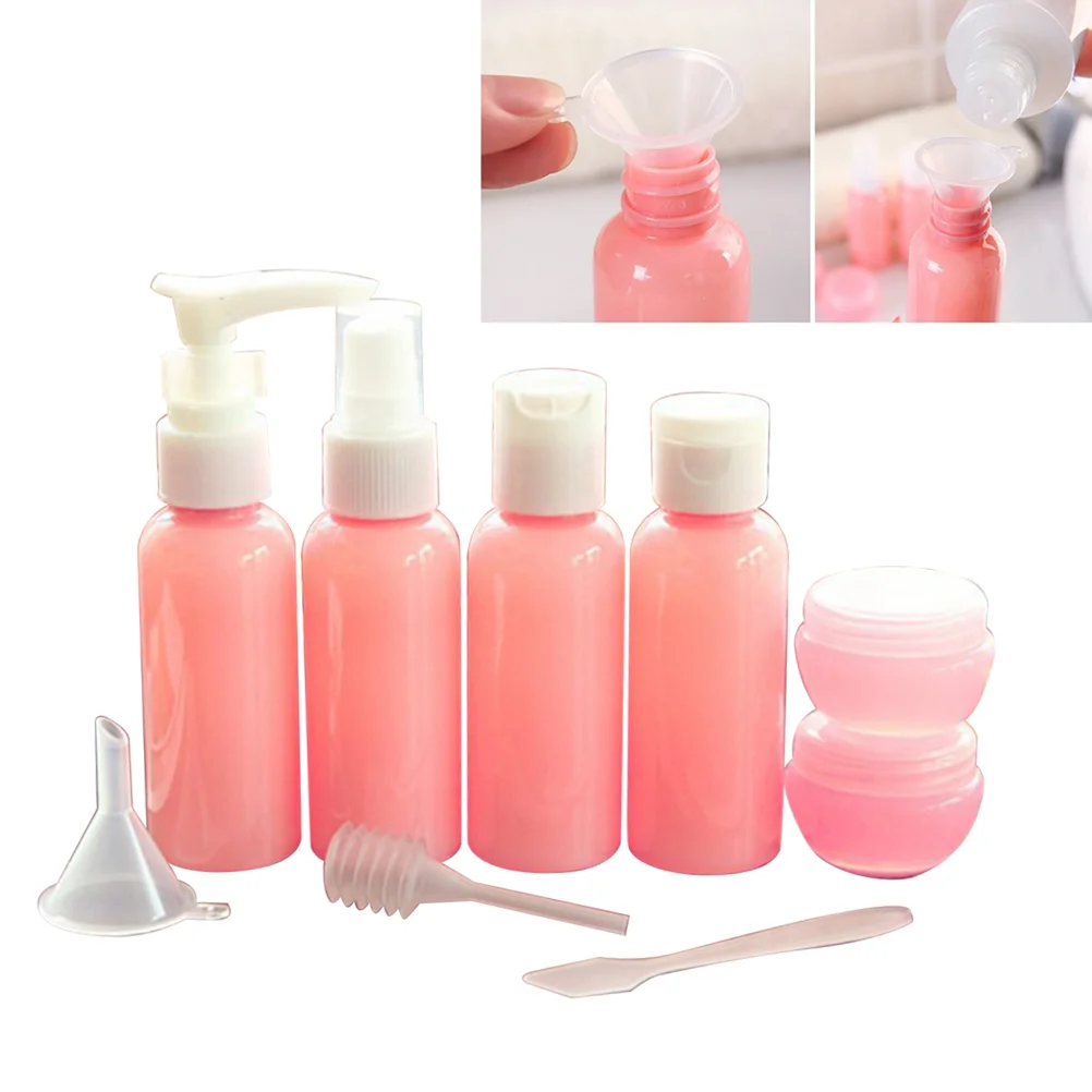 9 Pcs Lotion Container Refillable Travel Bottle Spray Toiletries Shampoo Bootle
9 Pcs Lotion Container Refillable Travel Bottle Spray Toiletries Shampoo Bootle