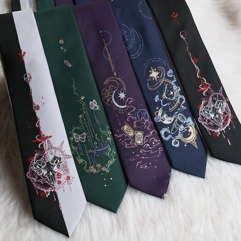 Аниме косплей галстуки Хараджуку мужчины женщины форма черная одежда колледжа взрослые студенты аксессуары галстук Рождественские подарки.