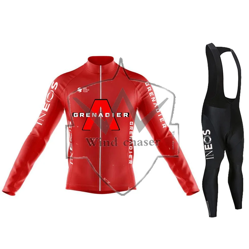 

2024 г., мужская рубашка INEOS Grenadier с длинным рукавом для осени и зимы, быстросохнущая велосипедная одежда для горных дорог, 19D, комбинезон, костюм