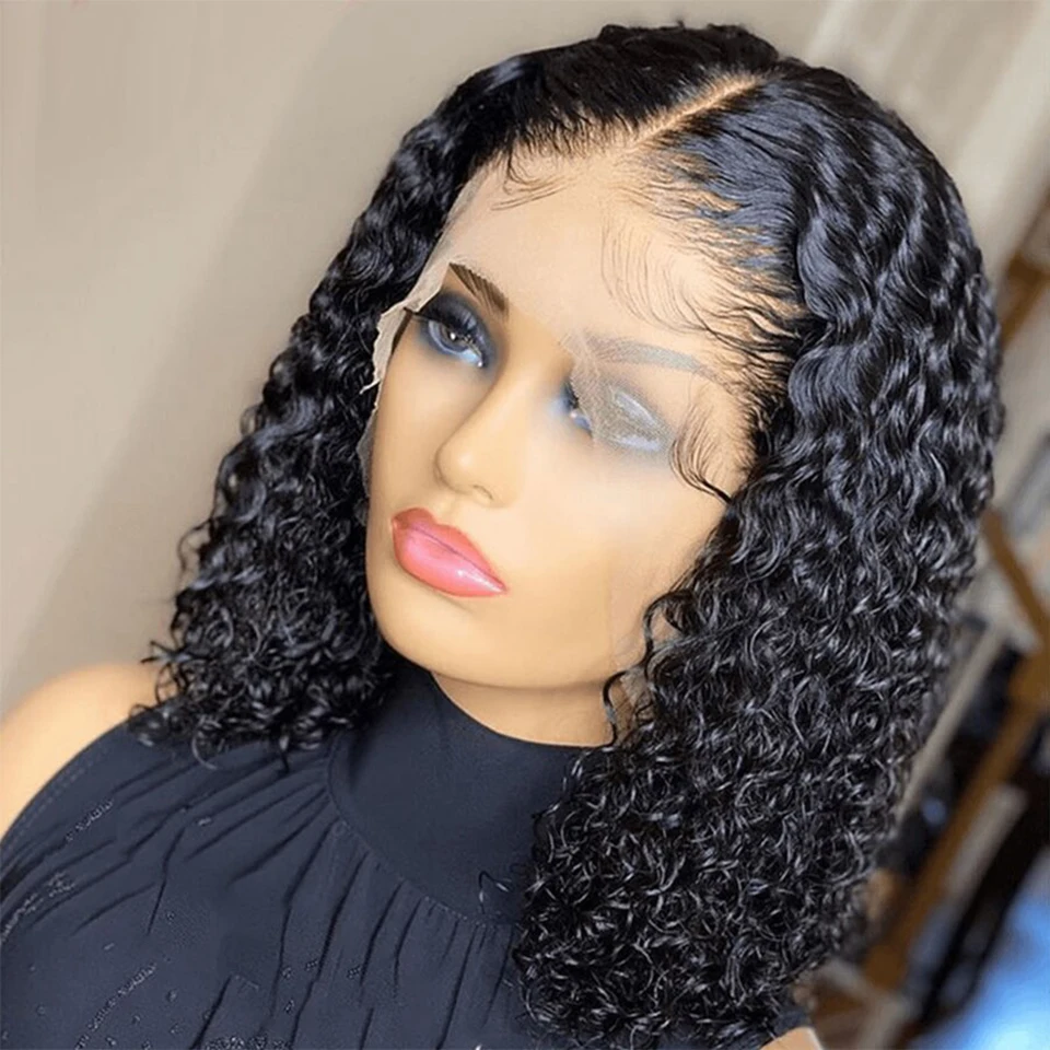 Soft Blunt Short Bob Kinky Curly Synthetic Lace Front Wigs For Women Babyhair Preplucked 180 Density Glueless Heat Resistant
Soft Blunt Short Bob Kinky Curly Synthetic Lace Front Wigs For Women Babyhair Preplucked 180 Density Glueless Heat Resistant