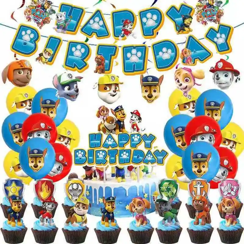 Paw Patrol Theme Children's Birthday Party Decoration Pull Flag Pendant Printing Balloon Insert Row Cake Decoration Toys Skye
Paw Patrol Theme Children's Birthday Party Decoration Pull Flag Pendant Printing Balloon Insert Row Cake Decoration Toys Skye
