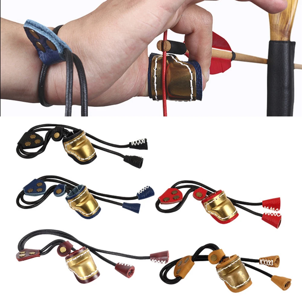 Leather Thumb Guard With Brass Inlay Archery Leather Thumb Ring Brass Protector Shoot Glove Safety Ring Bow Hunting Adjusted
Leather Thumb Guard With Brass Inlay Archery Leather Thumb Ring Brass Protector Shoot Glove Safety Ring Bow Hunting Adjusted