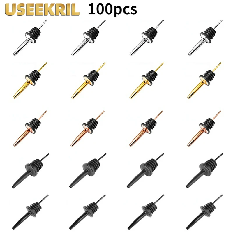 100pcs Wine Bottle Pourer Stainless Steel Pourer Wine Liquor Spirit Pourer Flow Wine Oil Bottle Pour Spout Stopper Bar Tool
100pcs Wine Bottle Pourer Stainless Steel Pourer Wine Liquor Spirit Pourer Flow Wine Oil Bottle Pour Spout Stopper Bar Tool