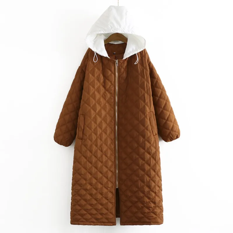 5XL Winter Plus Size Parka Women Clothing LOOSE X-Long Padded Jacket Detachable Hooded Argyle Keep Warm Quilted Coat
5XL Winter Plus Size Parka Women Clothing LOOSE X-Long Padded Jacket Detachable Hooded Argyle Keep Warm Quilted Coat