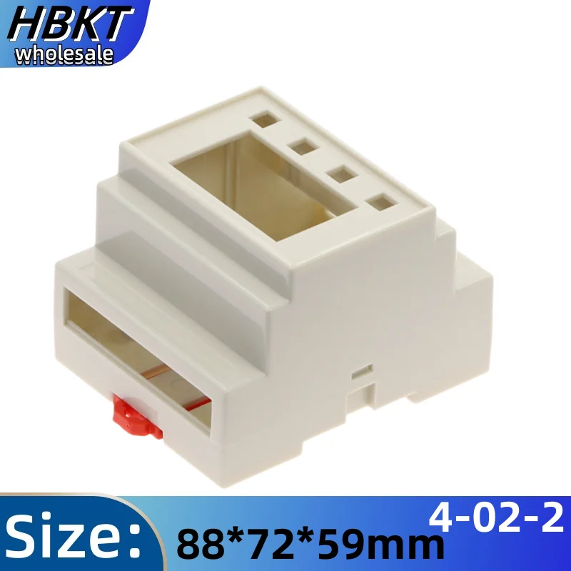 Transmitter Housing 88X72X59mm Wireless Module Digital Rail ABS Plastic Shell 4-02-2 DIN Rail PLC Junction Box
Transmitter Housing 88X72X59mm Wireless Module Digital Rail ABS Plastic Shell 4-02-2 DIN Rail PLC Junction Box