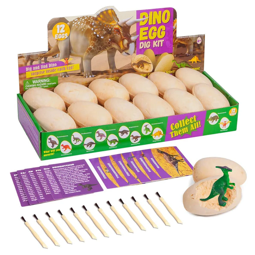 12pcs set Egg Dig Kit Easter Children Egg Digging Toy Educational Art Animals Fossil Children Educational Toys Party Gift Decor
12pcs set Egg Dig Kit Easter Children Egg Digging Toy Educational Art Animals Fossil Children Educational Toys Party Gift Decor
