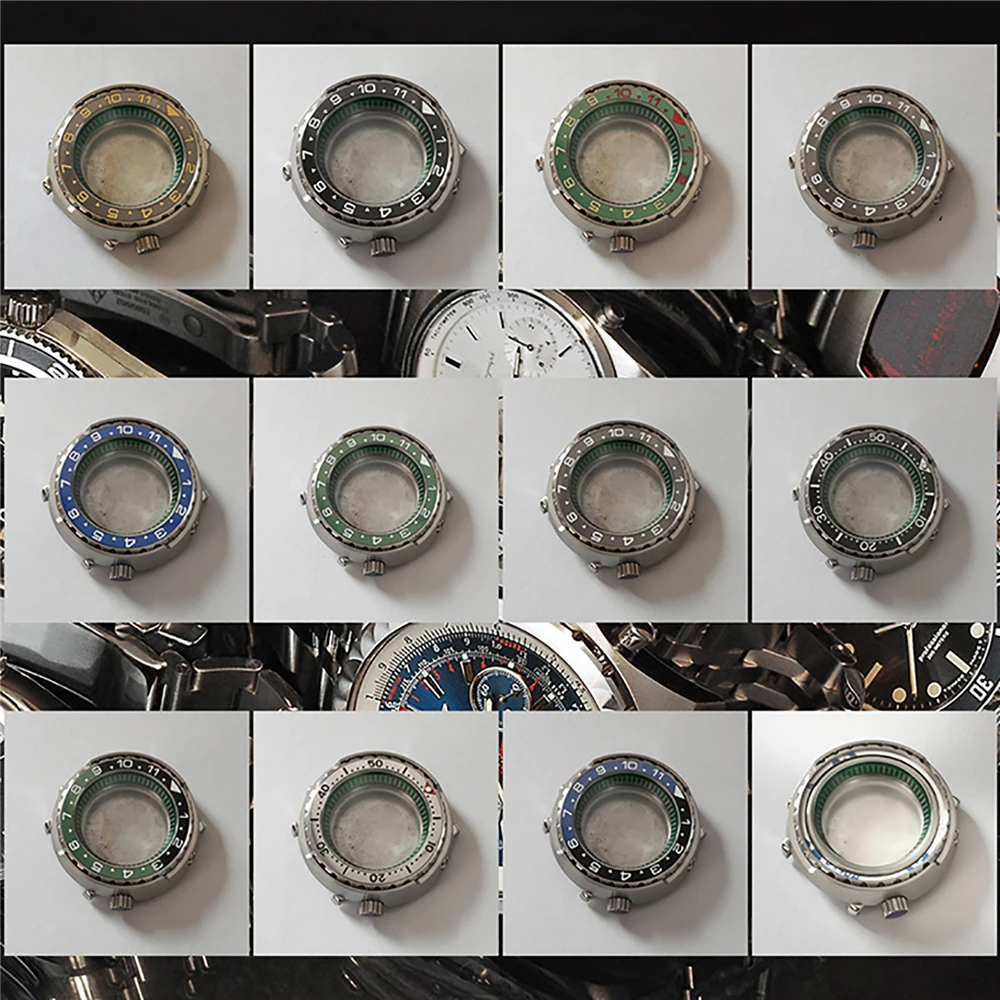 Watch Case 45mm Stainless Steel Canned Case Mineral Glass Green Inner Shadow Case for NH35/NH36 Movement
Watch Case 45mm Stainless Steel Canned Case Mineral Glass Green Inner Shadow Case for NH35/NH36 Movement