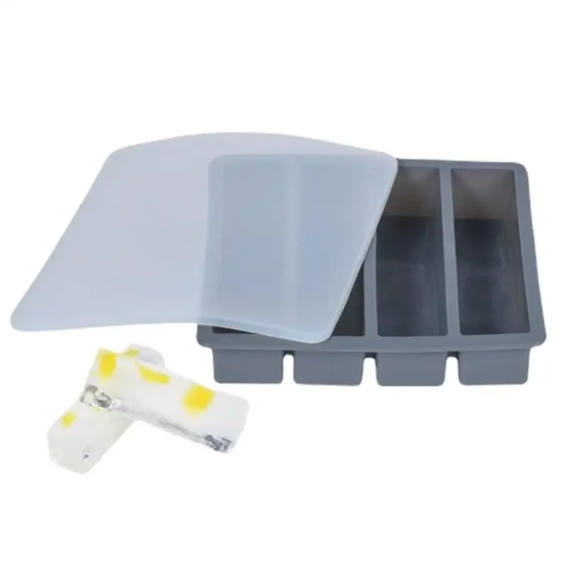 Ice Cube Tray Rectangle 4-Grid Silicone Ice Cube Tray With Lid Ice Tray For Freezer Easy Release Ice Mold Maker For Cocktails &
Ice Cube Tray Rectangle 4-Grid Silicone Ice Cube Tray With Lid Ice Tray For Freezer Easy Release Ice Mold Maker For Cocktails &