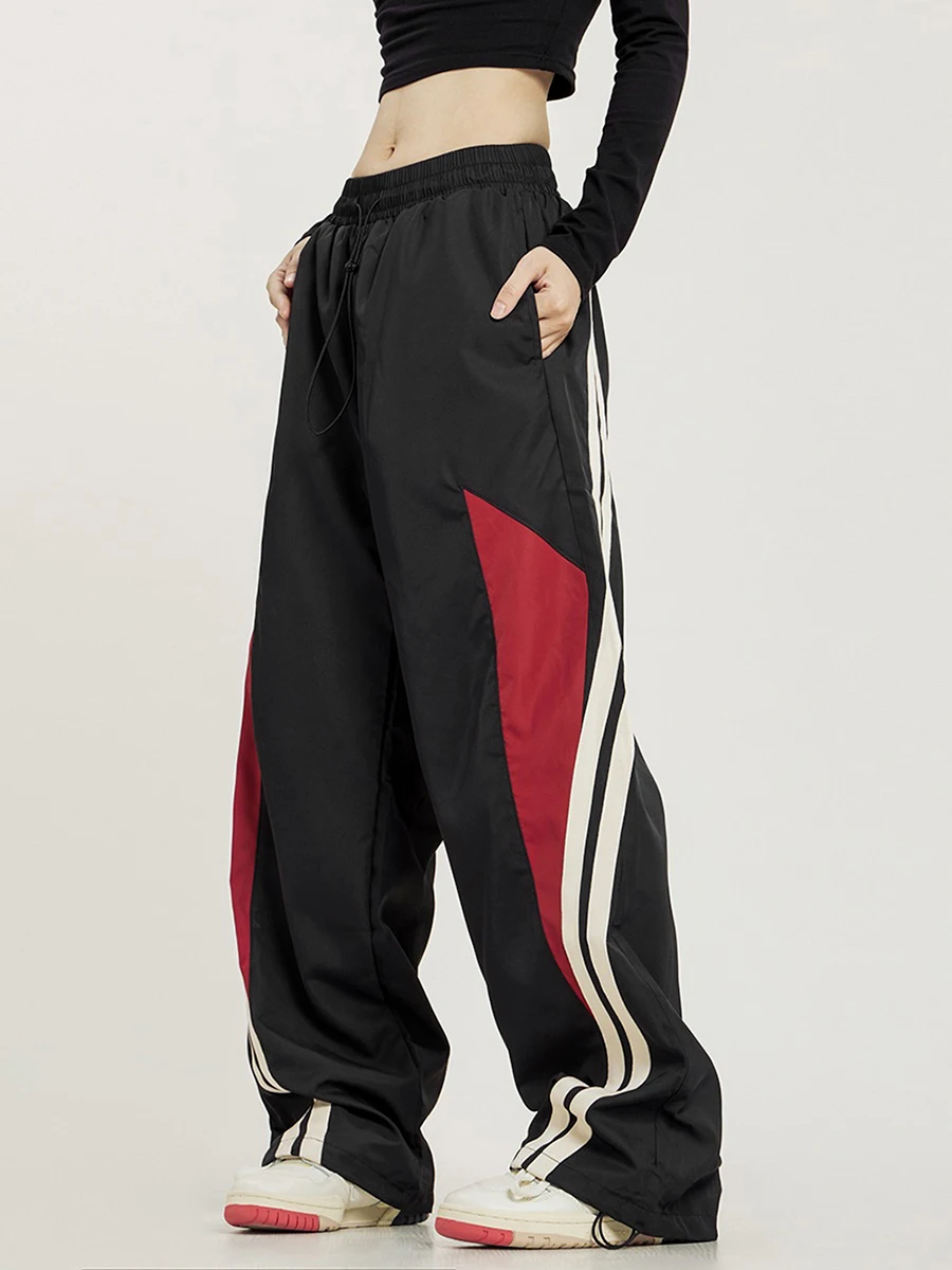 Y2K Women Casual Loose Wide Leg Striped Patchwork Cargo Pants American Style Fashion Streetwear Oversized Hip Hop Sweatpants
Y2K Women Casual Loose Wide Leg Striped Patchwork Cargo Pants American Style Fashion Streetwear Oversized Hip Hop Sweatpants