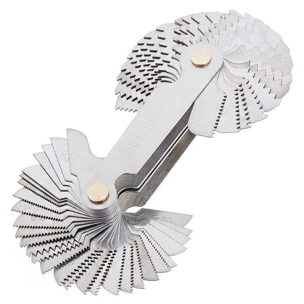 Metric inch system American screw thread gauge Industrial measurement Screw thread pitch gauge
Metric inch system American screw thread gauge Industrial measurement Screw thread pitch gauge
