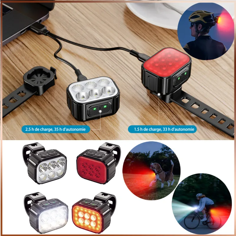 Q6 Bicycle Front Light Flashlight Waterproof Rechargeable MTB Bike Rear Lamp Strobe Light Night Cycling Safety Bike Headlight
Q6 Bicycle Front Light Flashlight Waterproof Rechargeable MTB Bike Rear Lamp Strobe Light Night Cycling Safety Bike Headlight