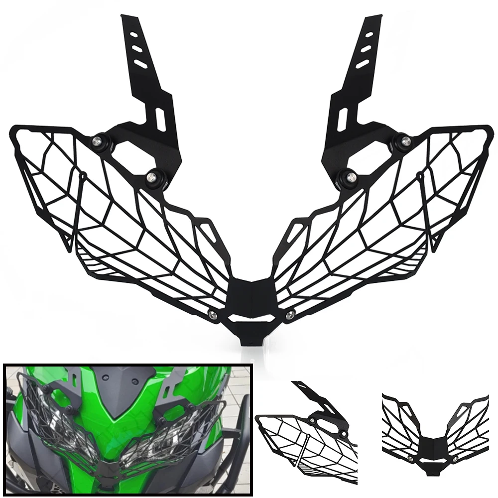 Headlight Shield Guard Protector Headlamp Grille Cover For KAWASAKI Versys 1000 VERSYS1000 KLE1000 KLE 1000 2019-2023 2022 2021 
Headlight Shield Guard Protector Headlamp Grille Cover For KAWASAKI Versys 1000 VERSYS1000 KLE1000 KLE 1000 2019-2023 2022 2021