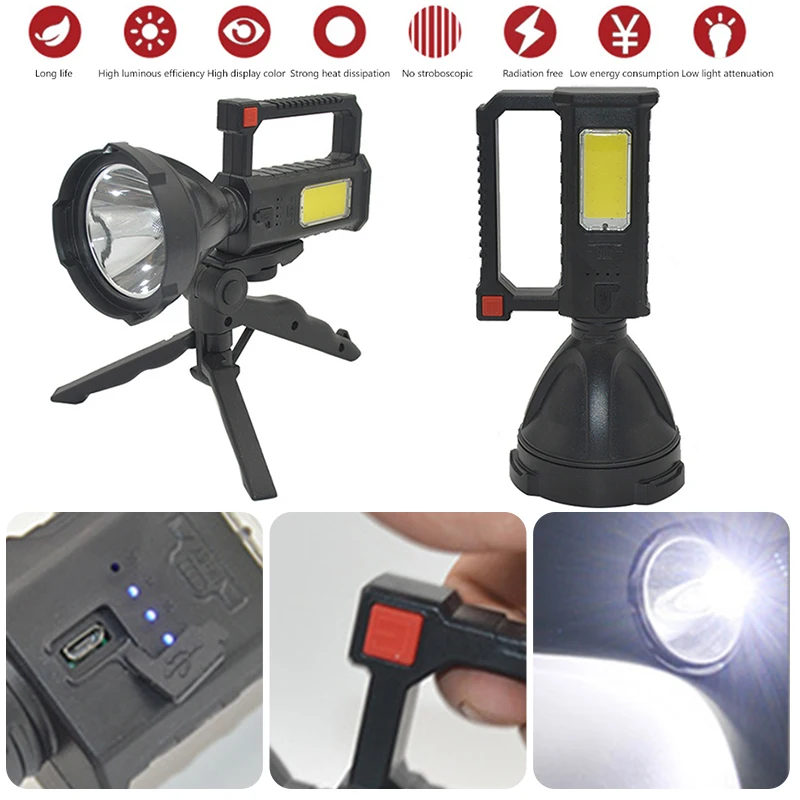 Портативный многофункциональный фонарик с COB матрицей, аварийный портативный приглушаемый светильник с USB-зарядкой, аксессуары для улицы
Портативный многофункциональный фонарик с COB матрицей, аварийный портативный приглушаемый светильник с USB-зарядкой, аксессуары для улицы