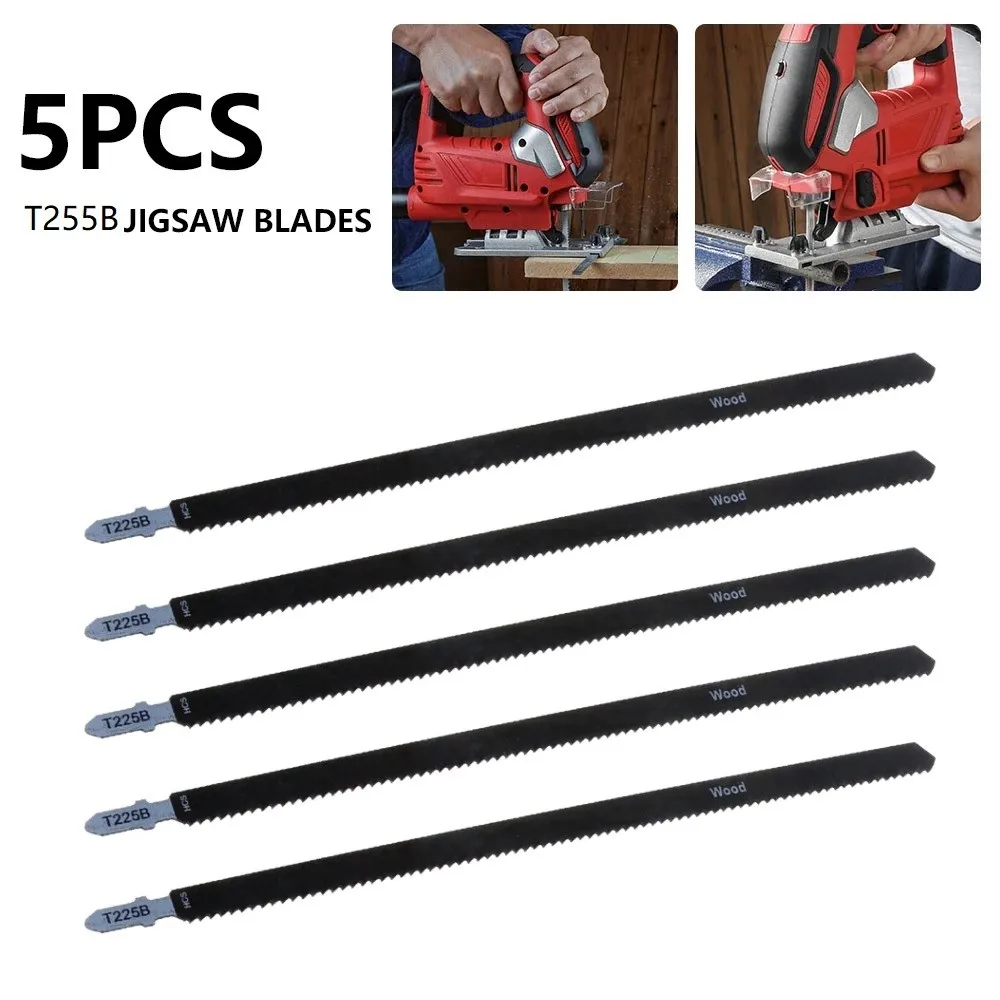 

5Pcs 250mm Reciprocating Saw Blades HCS Saber Saws Jig Saw Blade For Sheet Panels Hard Wood Metal Cutting