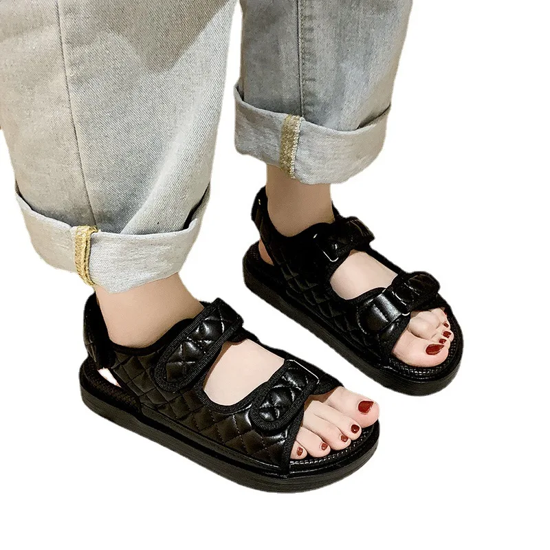 Pop Trendy Women Sandals Summer Roman Style Casual Designer Shoes Flat Velcro Embroidery Platform Comfortable Ldies Sandals
Pop Trendy Women Sandals Summer Roman Style Casual Designer Shoes Flat Velcro Embroidery Platform Comfortable Ldies Sandals