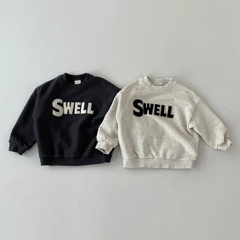 2023 Kids Clothes Boys Sweatshirts Spring New Casual Letter Girl Basic Top for Babies Cotton All-match Young Children's Clothing
2023 Kids Clothes Boys Sweatshirts Spring New Casual Letter Girl Basic Top for Babies Cotton All-match Young Children's Clothing