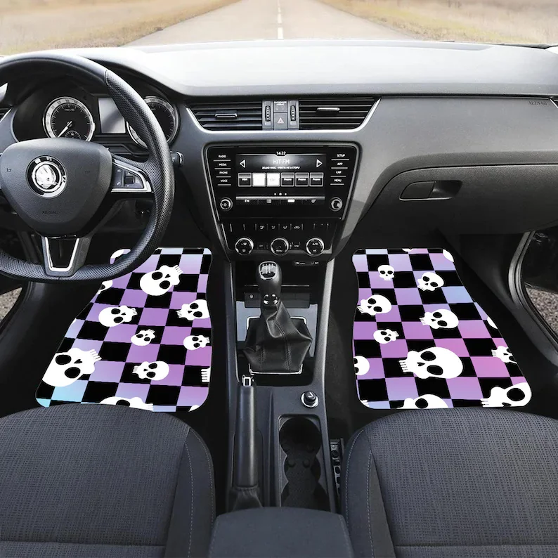 Pastel Goth Car Mats,Skulls car mat sets,emo car floor mats,goth car accessories
Pastel Goth Car Mats,Skulls car mat sets,emo car floor mats,goth car accessories