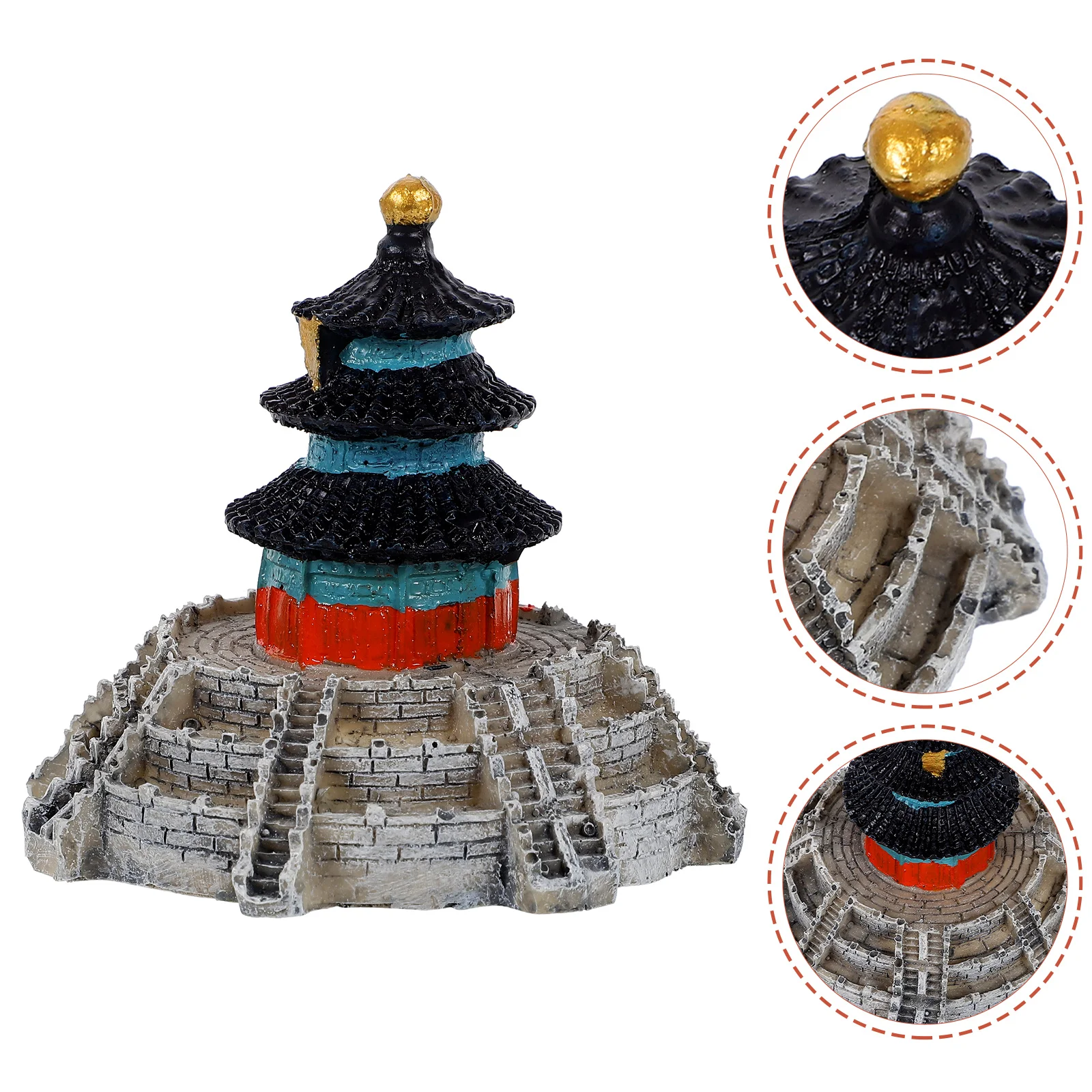Chinese Temple Statue Potted Micro Landscape Flower Pots Fish Tank Resin Ornament
Chinese Temple Statue Potted Micro Landscape Flower Pots Fish Tank Resin Ornament