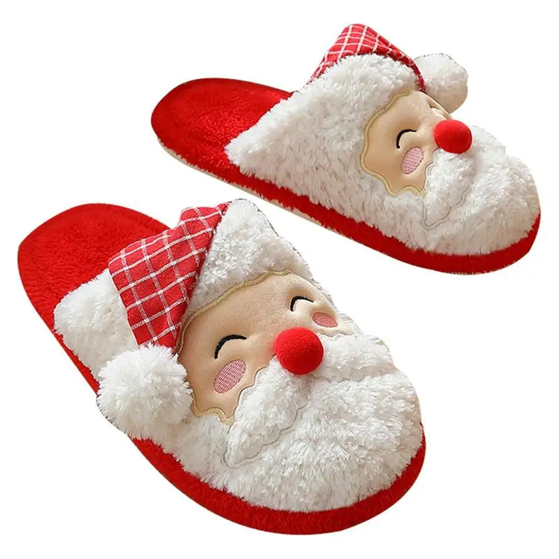 Winter Indoor Plush Slipper 3D Santa Claus Plush Slippers Shoes Christmas Gift For Family Friends Cozy Home Casual Shoes For 
Winter Indoor Plush Slipper 3D Santa Claus Plush Slippers Shoes Christmas Gift For Family Friends Cozy Home Casual Shoes For