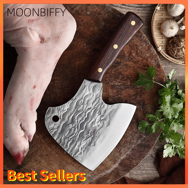 Heavy Duty Forged Stainless Steel Kitchen knife Bone Camping Survival Axe Cutting Poultry chopped Ribs Chop Hunting Hammered
Heavy Duty Forged Stainless Steel Kitchen knife Bone Camping Survival Axe Cutting Poultry chopped Ribs Chop Hunting Hammered