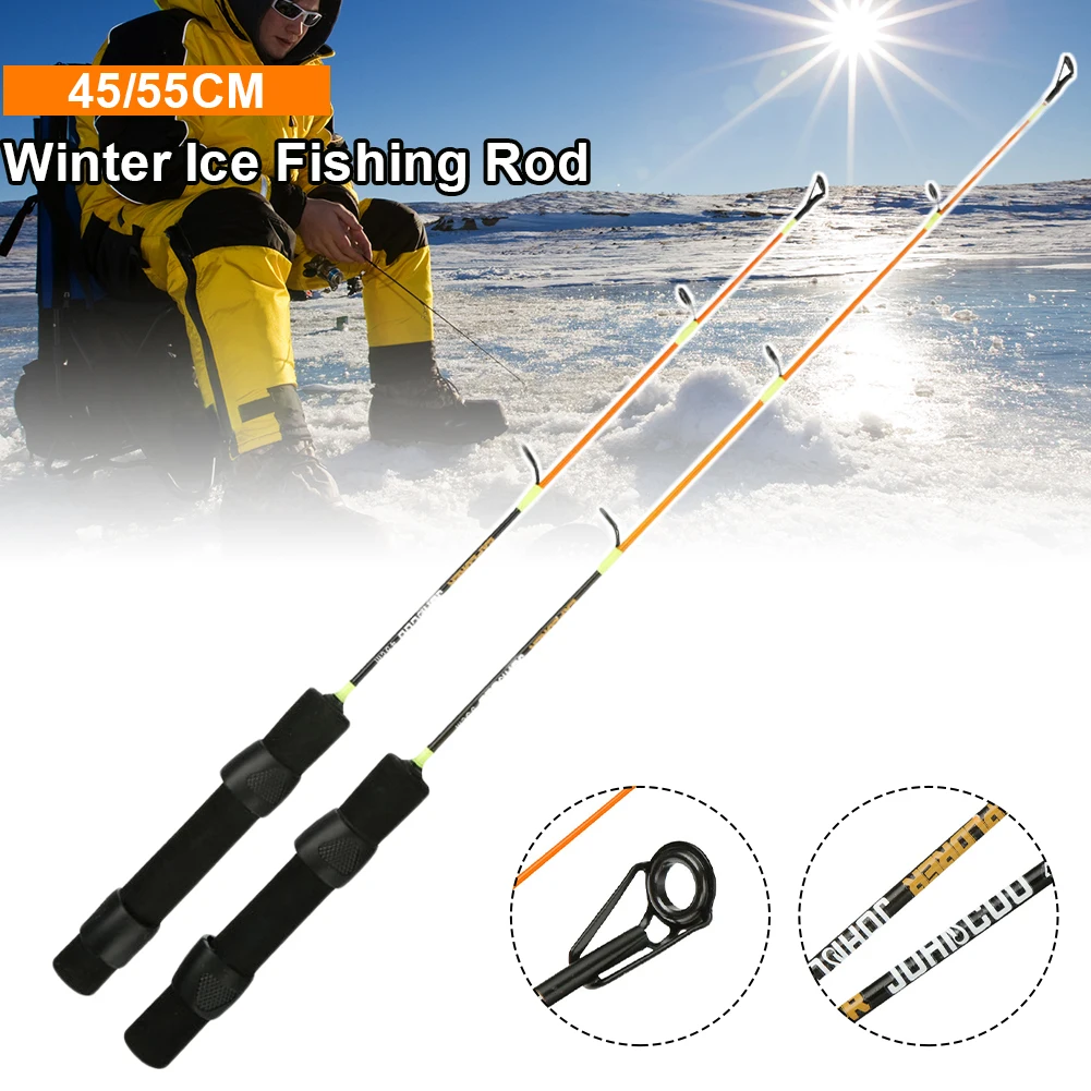 New 45/55cm Ultralight Winter Ice Fishing Rod Sensitive Spinning Ice Fishing Pole Spinning Rod Fishing Tackle Reel NOT Included
New 45/55cm Ultralight Winter Ice Fishing Rod Sensitive Spinning Ice Fishing Pole Spinning Rod Fishing Tackle Reel NOT Included