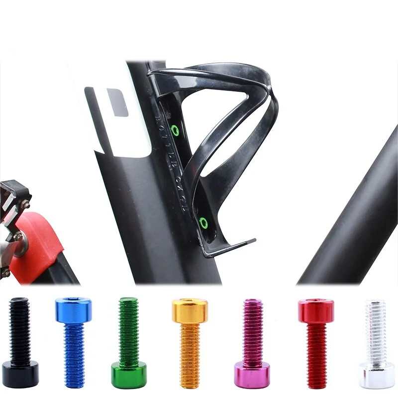 2pcs Bicycle Bottle Cage Screws M5 Ultra-Light Aluminum Holder Bolts MTB Road Bike Accessories
2pcs Bicycle Bottle Cage Screws M5 Ultra-Light Aluminum Holder Bolts MTB Road Bike Accessories