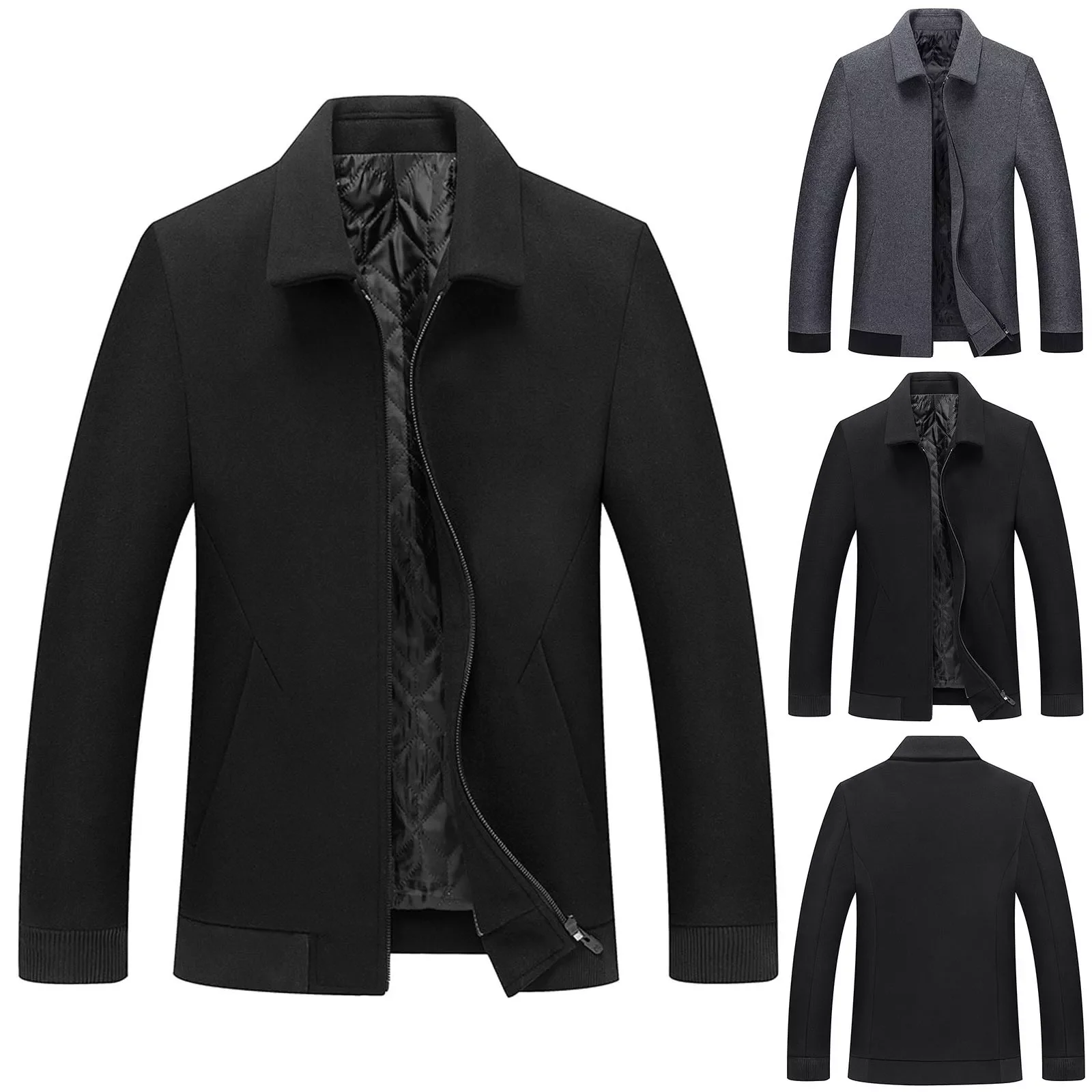 Mens Autumn And Winter Jacket Woolen Coat Solid Color Lapel Jacket Business Mens Clothing Rain For Men
Mens Autumn And Winter Jacket Woolen Coat Solid Color Lapel Jacket Business Mens Clothing Rain For Men