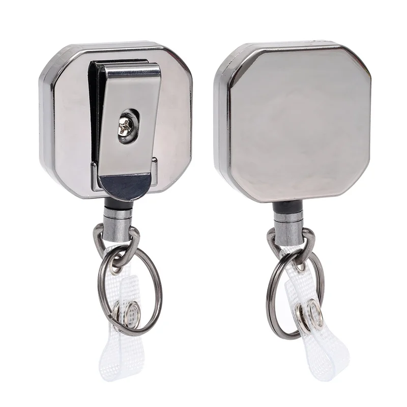 Square Keychain Zinc Alloy Keyring Badge Holder with Belt Clip Camping Key Ring for Name Card Keychain Gun Gray Color Key Chain
Square Keychain Zinc Alloy Keyring Badge Holder with Belt Clip Camping Key Ring for Name Card Keychain Gun Gray Color Key Chain