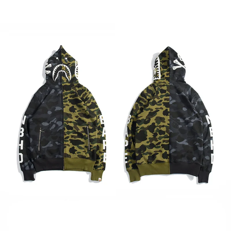 Классическая камуфляжная Толстовка Bape Shark с вышивкой из 100% хлопка, новинка, Высококачественная спортивная куртка на молнии для мужчин и жен...
Классическая камуфляжная Толстовка Bape Shark с вышивкой из 100% хлопка, новинка, Высококачественная спортивная куртка на молнии для мужчин и жен...