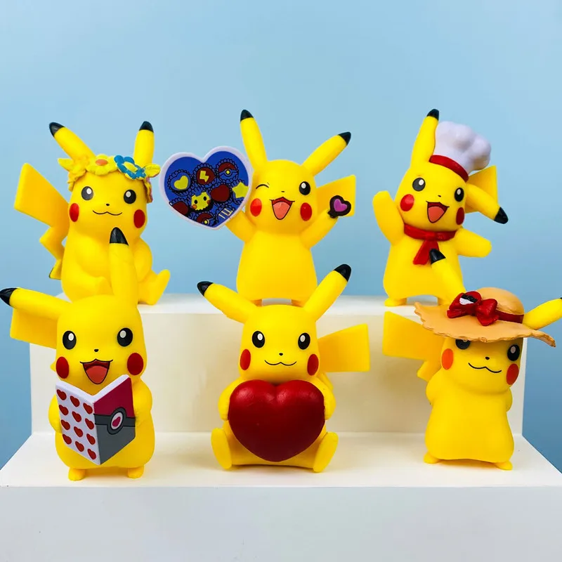 Pokemon 6-Piece Set Of Pikachu Blind Box Hand-Made Kawaii Toy Doll Doll Model Decoration Creative Educational Children'sDay Gift
Pokemon 6-Piece Set Of Pikachu Blind Box Hand-Made Kawaii Toy Doll Doll Model Decoration Creative Educational Children'sDay Gift