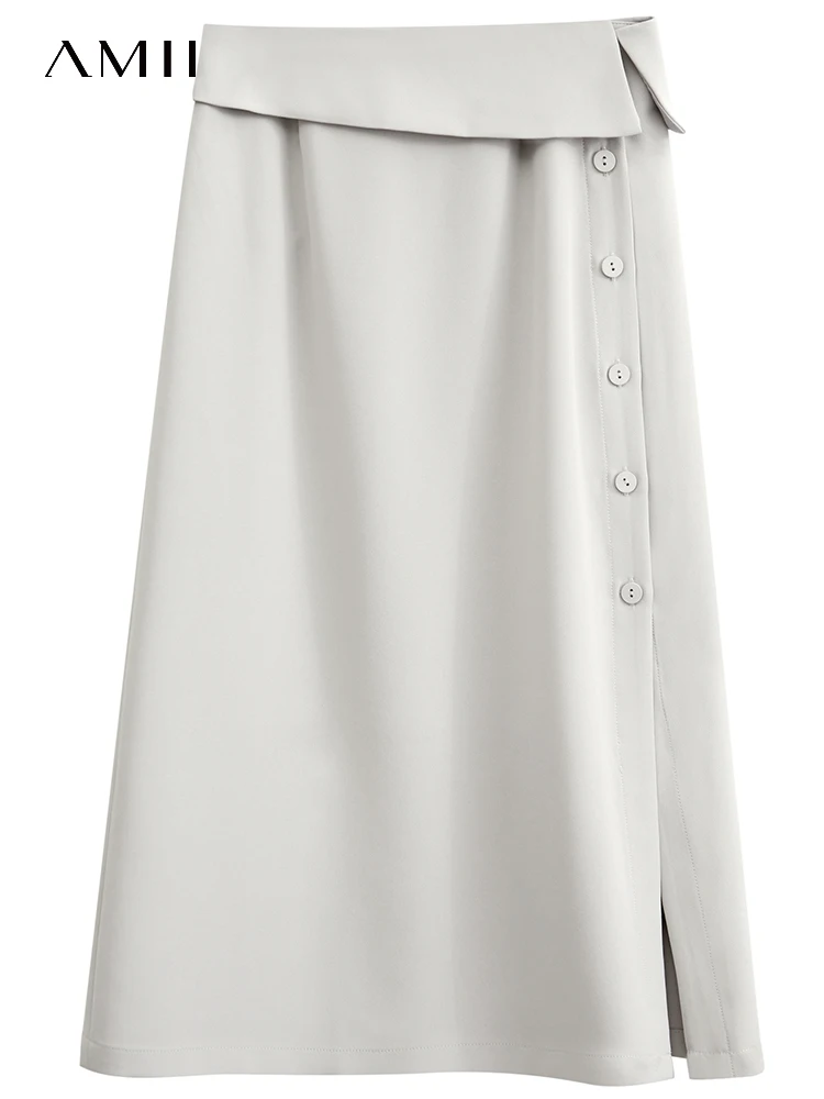AMII Minimalism Midi Skirts for Women 2022 Autumn New Temperament Commuter Solid High Waist Niche Design A-line Skirts 12120035
AMII Minimalism Midi Skirts for Women 2022 Autumn New Temperament Commuter Solid High Waist Niche Design A-line Skirts 12120035