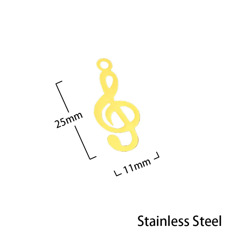 5pcs/lot 11x25mm Stainless Steel Musical Note Pendant Charms for DIY Bracelet Necklace Findings Jewelry Making Accessories
5pcs/lot 11x25mm Stainless Steel Musical Note Pendant Charms for DIY Bracelet Necklace Findings Jewelry Making Accessories