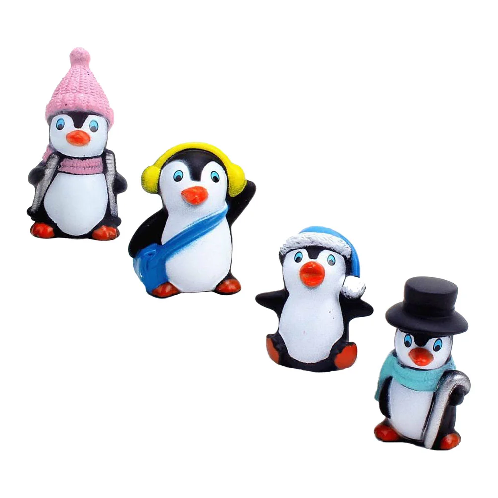4 Pcs Kids Top Hat Baby Cake Decoration Miniature Penguin Ornament Christmas Ornaments Vinyl Birthday
4 Pcs Kids Top Hat Baby Cake Decoration Miniature Penguin Ornament Christmas Ornaments Vinyl Birthday