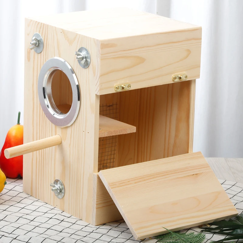 2022 New Birds Breeding Incubator Box House Wooden Nest Parrot Home Cage Balcony Decoration Pet Accessories
2022 New Birds Breeding Incubator Box House Wooden Nest Parrot Home Cage Balcony Decoration Pet Accessories