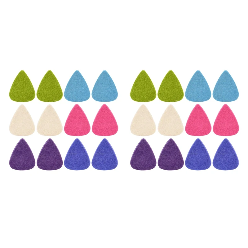 24 Pieces Colorful Soft Felt Plectrum Mediator Felt Ukulele Picks Plectrums Economy 3Mm Thickness
24 Pieces Colorful Soft Felt Plectrum Mediator Felt Ukulele Picks Plectrums Economy 3Mm Thickness