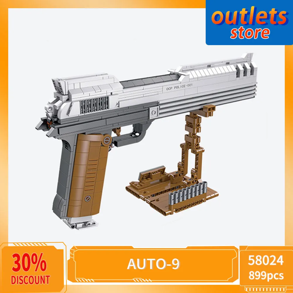 JIESTAR 58024 Creative Expert Ideas AUTO-9 Gun Shooting Games Weapon Moc Bricks Technical Model Building Blocks Boys Toys 899PCS
JIESTAR 58024 Creative Expert Ideas AUTO-9 Gun Shooting Games Weapon Moc Bricks Technical Model Building Blocks Boys Toys 899PCS