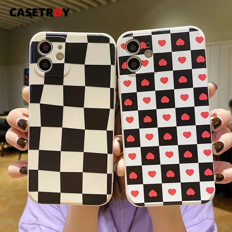 CASETROY for iPhone13 Mobile Phone Shell Black and White Lattice 13pro X Straight Edge XR Checkerboard 11 12 13 Pro Max Case
CASETROY for iPhone13 Mobile Phone Shell Black and White Lattice 13pro X Straight Edge XR Checkerboard 11 12 13 Pro Max Case
