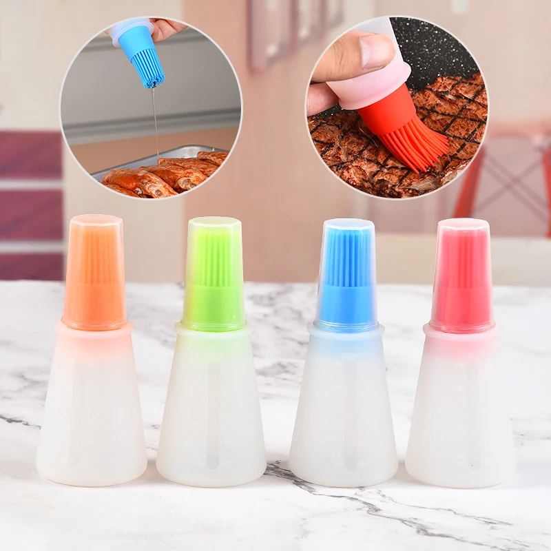 Barbecue Oil Brush For Kitchen Cooking Barbecue Tool Silicone Grill Oil Bottle With Brush Baking Outdoor Camping BBQ Accessories
Barbecue Oil Brush For Kitchen Cooking Barbecue Tool Silicone Grill Oil Bottle With Brush Baking Outdoor Camping BBQ Accessories