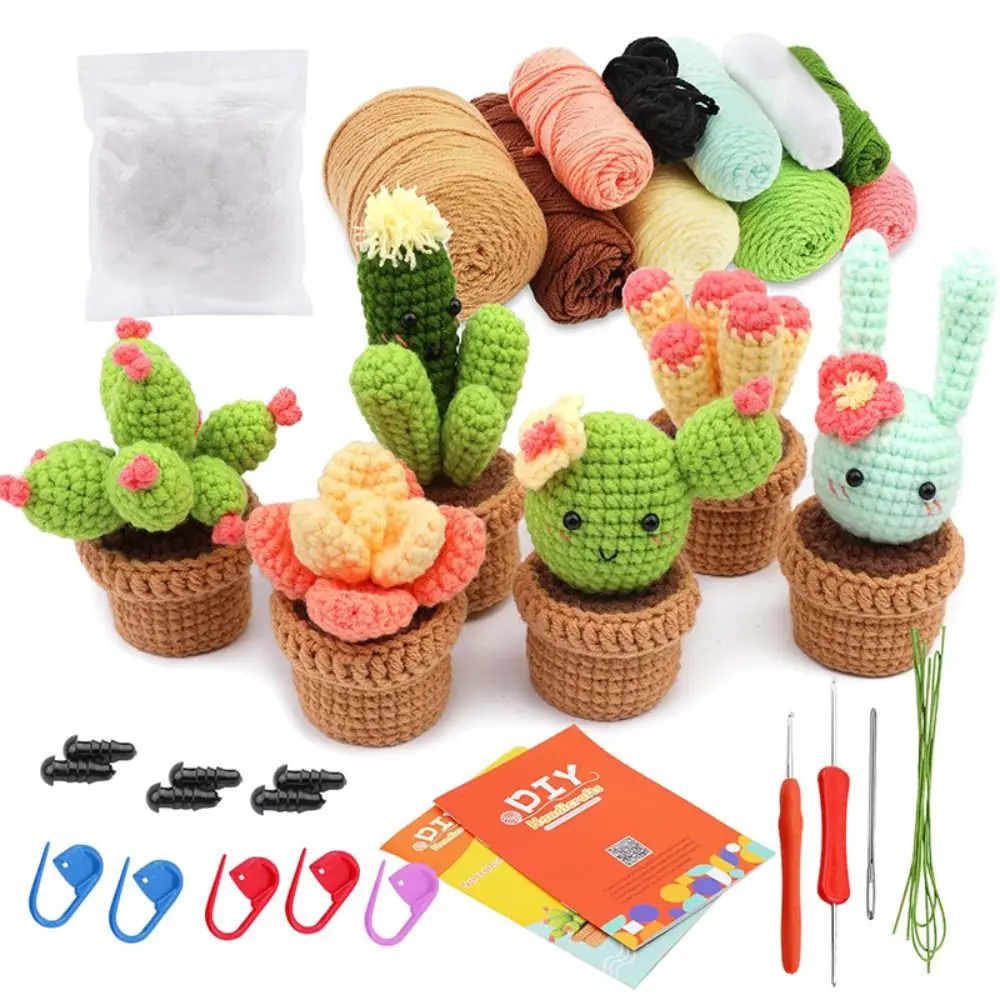 

Multicolored Yarn Crochet Kit for Beginners Knit Kits DIY Knitting Supplies Crochet Starter Kit Knitting Kit Adults Beginner